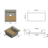 Доска деревянная GRANULA Ясень 435*200*18 DCK-00002