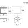 Кухонная мойка GRANULA 5202 шварц (черный металлик) 5202 SHBAPC