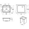 Кухонная мойка GRANULA GR-5601 Стандарт, базальт 5601 BAZALT