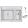 Кухонная мойка GRANULA KITCHEN SPACE KS-7302 арктик (белый) 7302 APKTIK